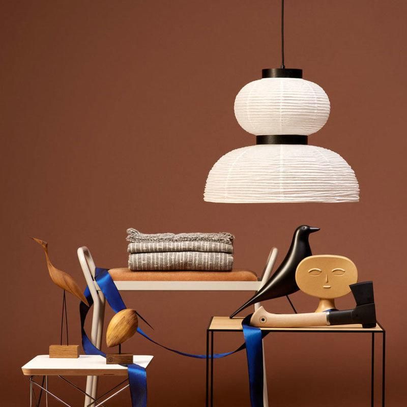 2022 White Paper Chandelier Light Decorative Pendant Lamp Drop Haging Lighting Post Modern Pendant Light