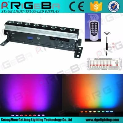 Mini Rechargeable Battery 8*10W 4in1 LED Portable Wireless LED Bar