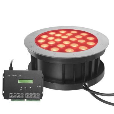 Factory DMX Control 18W High Voltage Ground Buried Installation IP68 Waterproof LED Underground Lights