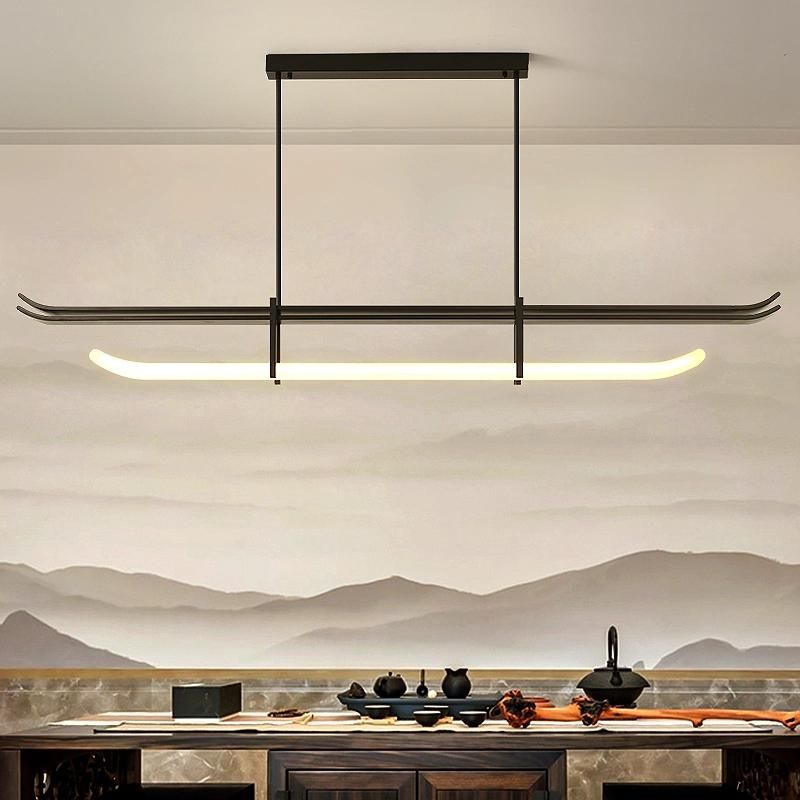 2022 LED Multi-Light Source Adjustable Chandelier Geometric Metal Shape Modern Minimalist Style Pendant Light