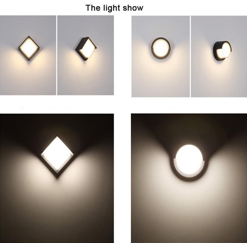 High-Quality 5W 6W 10W up Down Waterproof IP65 3000K 6500K Corner Wall Lights Step Wall Lamp