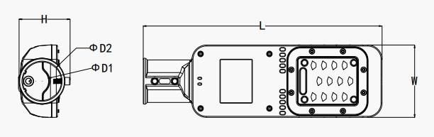 DC12/24V Solar LED Street Light by Solar