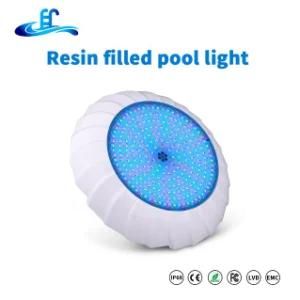 Nicheless Flat Resin Filled Thin 12W Wall Mounted IP68 RGB Underwater Pool Lights with Edison LED Chip