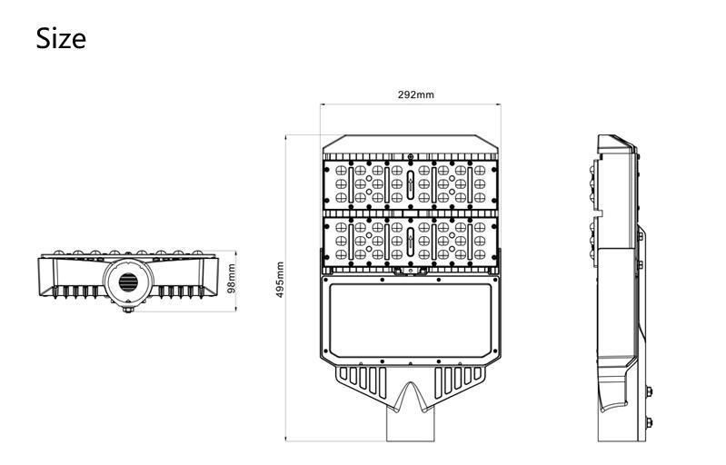100-120lm/W IP67 Five Years Warranty 100W LED Street Light, LED Road Light, LED Street Lamp