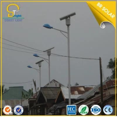 8m Pole Height 60W Solar Street Light with Lithium Battery