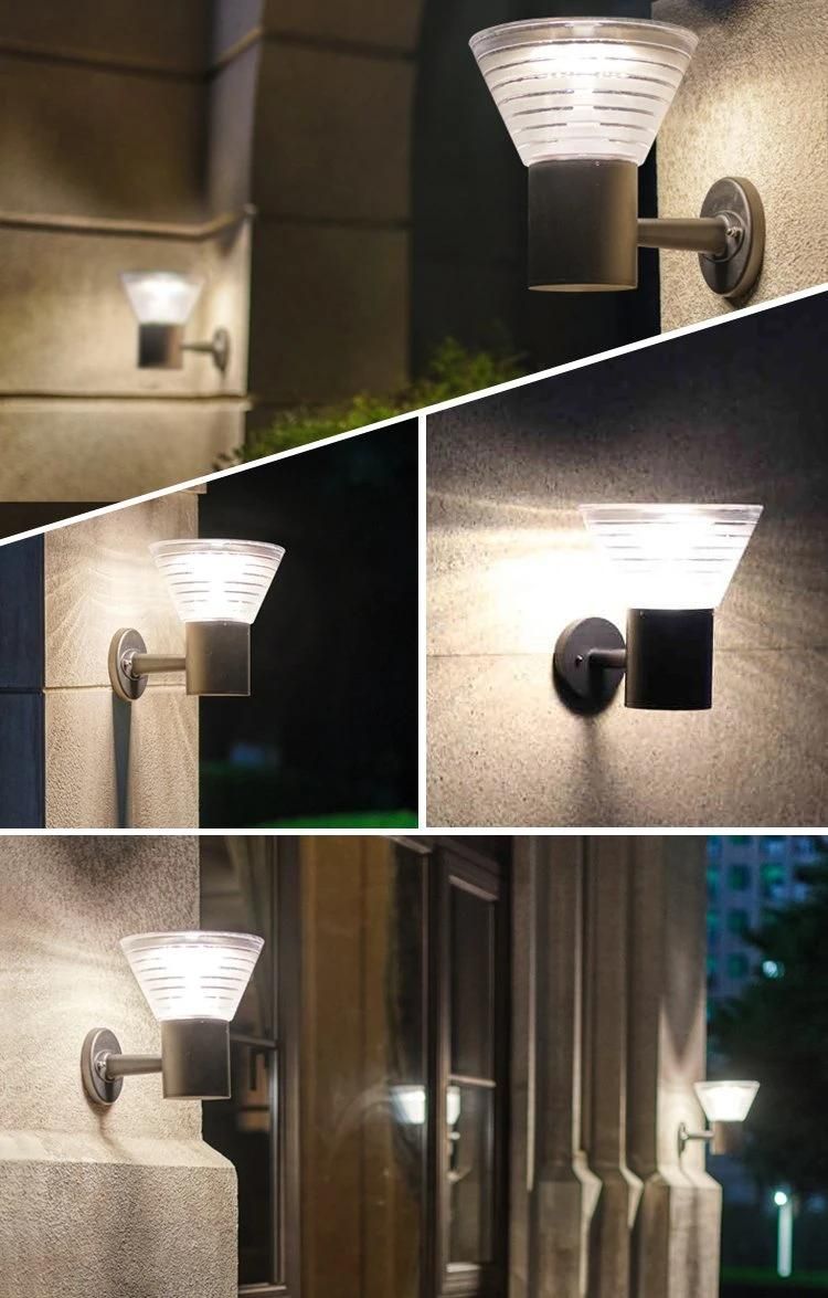 Bspro Outdoor Waterproof High Quality LED Lamp Outdoorr Solar Wall Garden Light