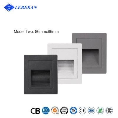 Wholesale Price Outdoor Black White Waterproof Garden Step Decorative Modern Design LED Wall Lighting