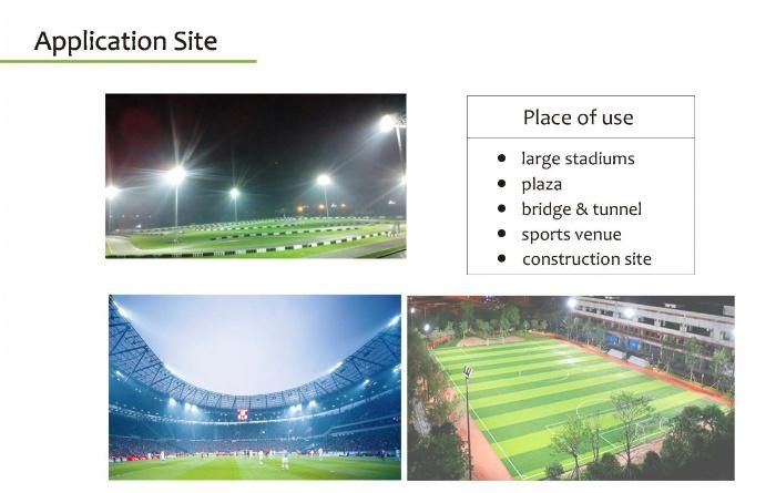 High Mast Stadium Lamp 160lm/W High Lumens 1500W LED Flood Light
