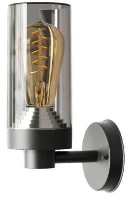 Hot Sell Round Smoky Wall Light with Replaceable Bulbs