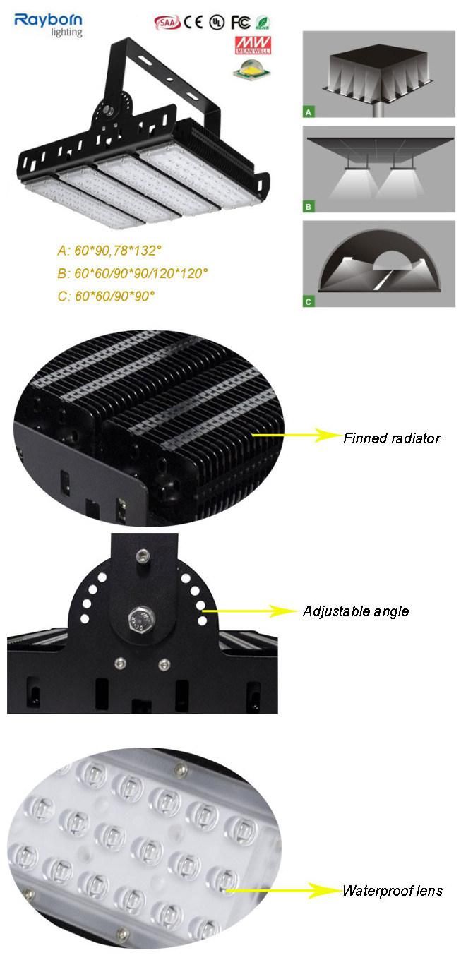 High Power LED Modular Flood Light 200W Outdoor Flood Light for Shopping Mall Billboard Lighting