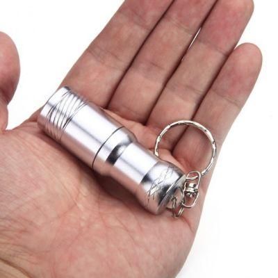 Mini Zoom Lens Keychain Rechargeable T6 Torch 16340 LED Flashlight