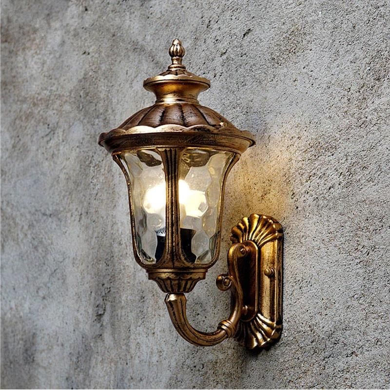 Glass Outdoor Waterproof Wall Lamp Decoration Villa Courtyard Garden Outdoor Wall Decor Lamp (WH-HR-60)