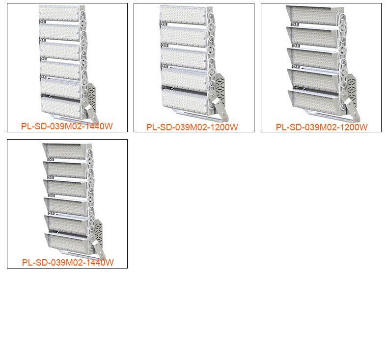 160lm/W LED Sport Flood Light 1000W 1200W Football Stadium 1000 Watt LED Flood Light Moduler 10/25/40/60/90 Deg