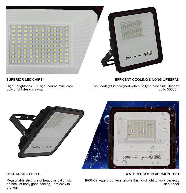 High Quality 300W DMX Lumens Super Flood Lamp with PCB Angle LED Flood Light