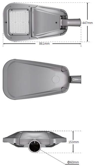 180W Die-Casting Aluminium Housing LED Street Light