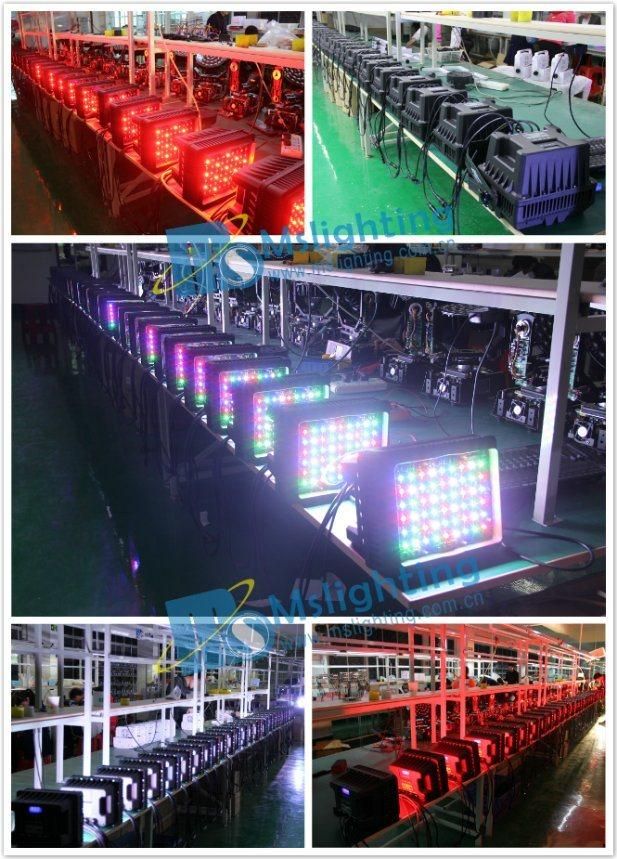 54*3W RGB/RGBW/RGBA/UV/Wa LED Wall Washer Light Waterproof