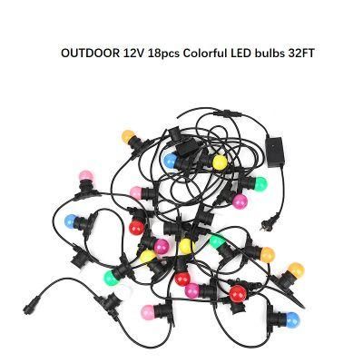 Color Bulb Remote Control String Lamp Outdoor Use