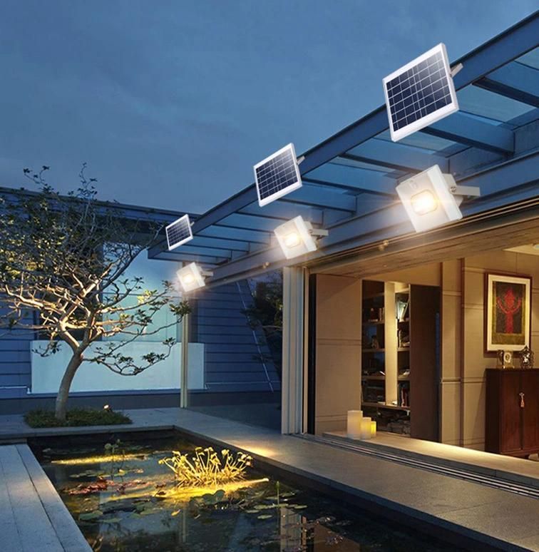 Energy Saving LED Outdoor Garden Solar Floodlight 30W 60W 100W 200W 300W IP66 Waterproof Aluminium High Brightness Floodlight with Remote Control