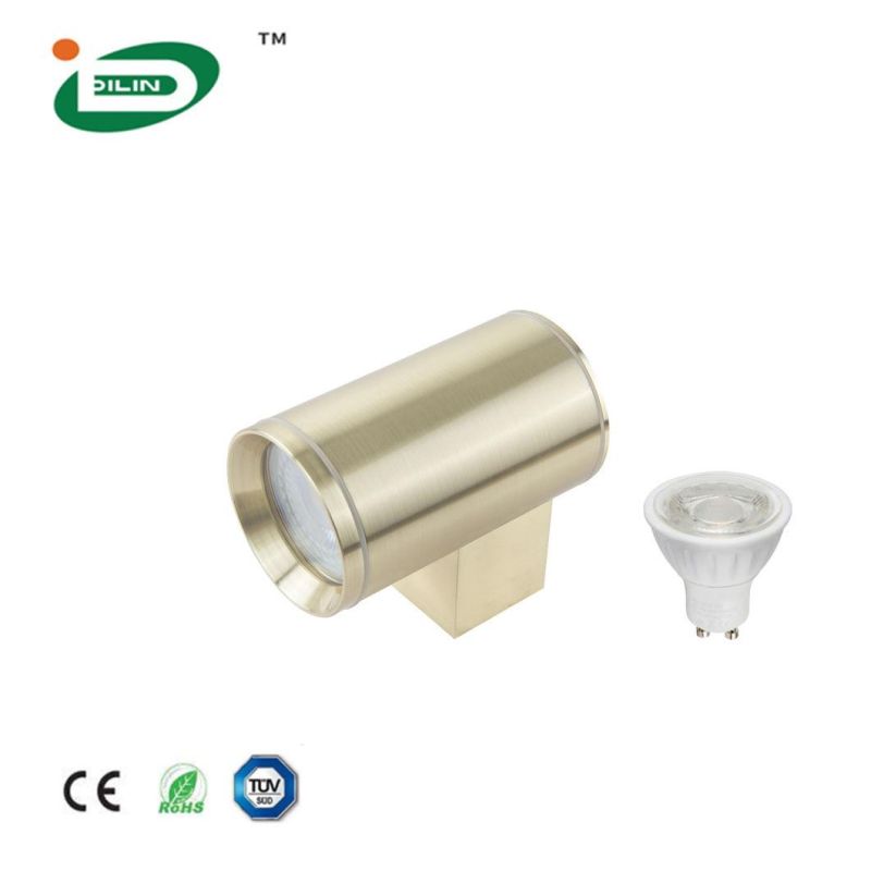 Distributor LED Wall Lamp Gold Hotel Bedroom Light GU10 Housing LED Bulb Bedside Wall Sconce Lighting