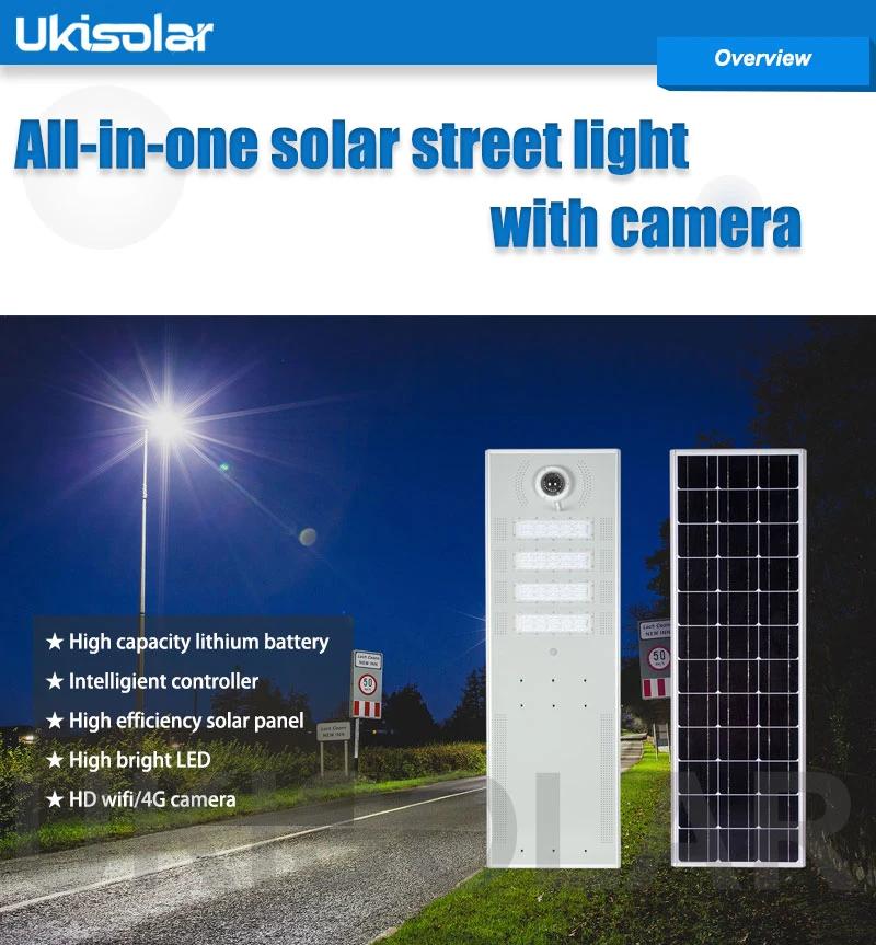 5W-120W All-in-One/Integrated Outdoor LED Lights Solar Street Light System with WiFi/4G Camera