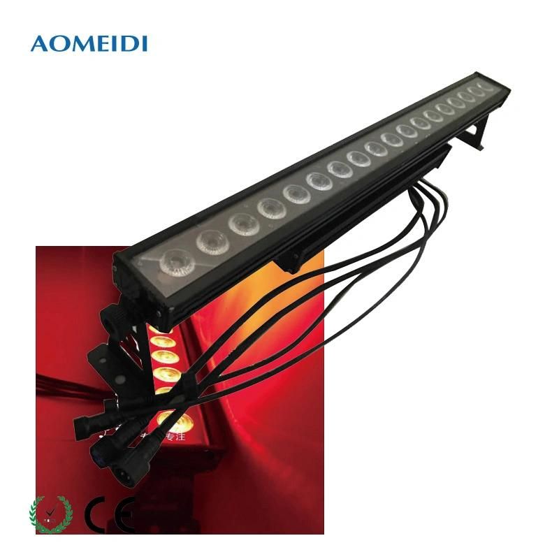 18X10W RGBW 4in1 DMX512 Linear LED Bar Wall Washer Light Outdoor
