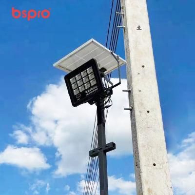 Bspro Factory Direct Selling Solar Power Reflector 80W 200W 300W 400W IP65 Outdoor LED Solar Flood Lights