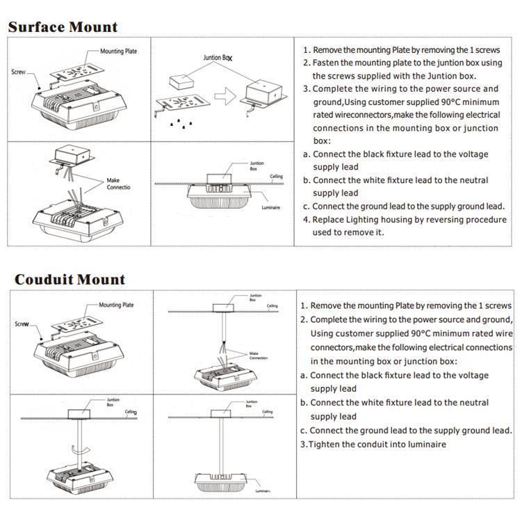 Surface Mount Canopy Light 80W