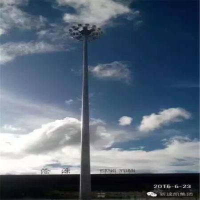 High/Mast Street Light/Lighting/Lamp Round/Conical Polygonal Octagon Q235/345 Hot/DIP/Galvanized Steel Pole