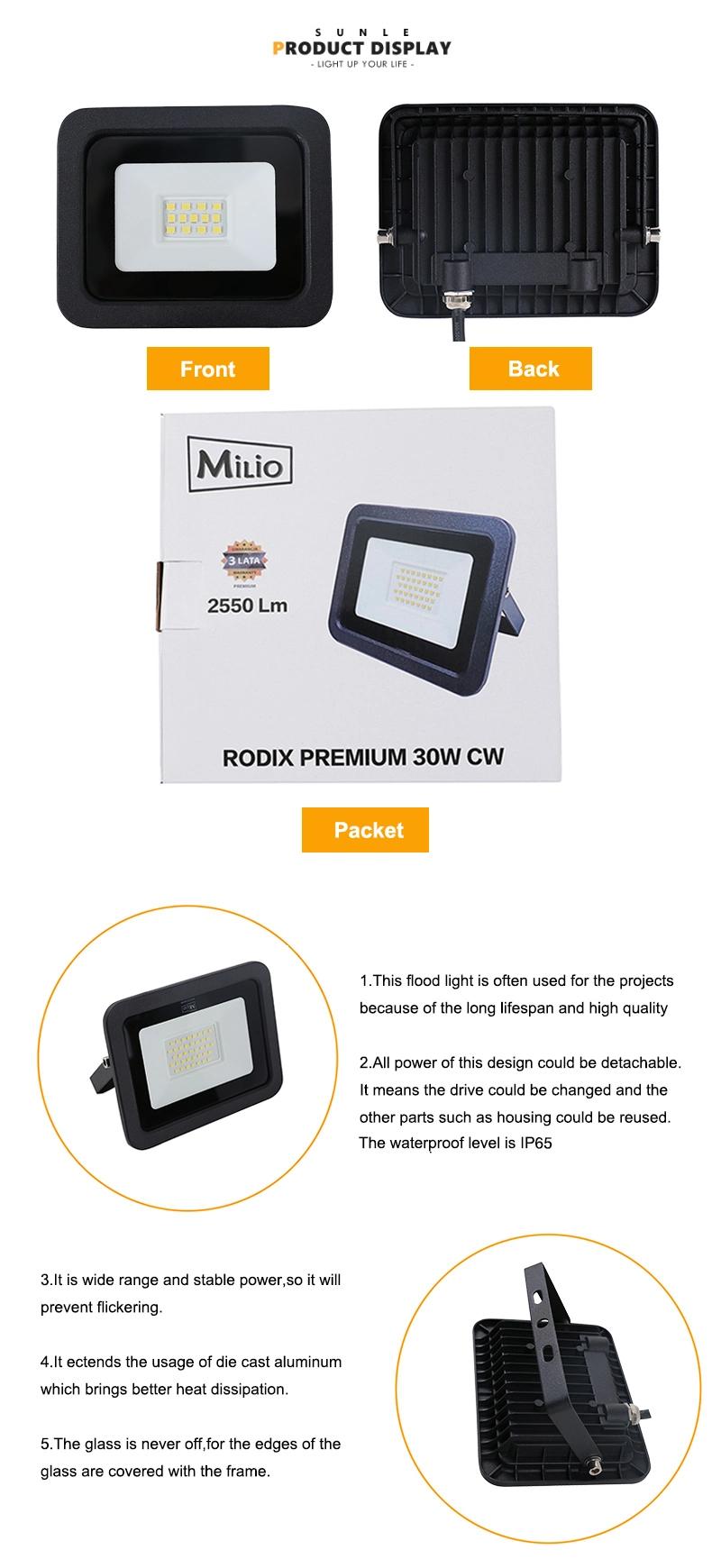 Aluminum Alloy 2700 Lumen SMD Outdoor Floodlight 30 Watt LED Flood Light