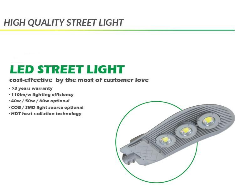 High Power LED Street Light with Pole Arms
