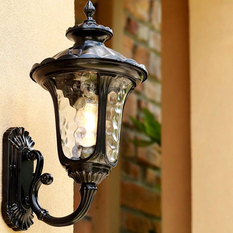 Glass Outdoor Waterproof Wall Lamp Decoration Villa Courtyard Garden Outdoor Wall Decor Lamp (WH-HR-60)