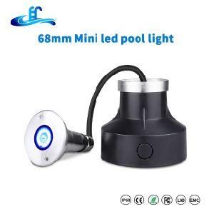 DC12V RGB IP68 316ss Mini Recessed Underwater LED Pool Lighting with Ce RoHS