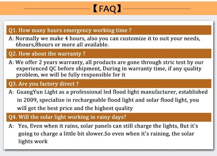 Outdoor Waterproof IP65 100W 200W LED Rechargeable Flood Light