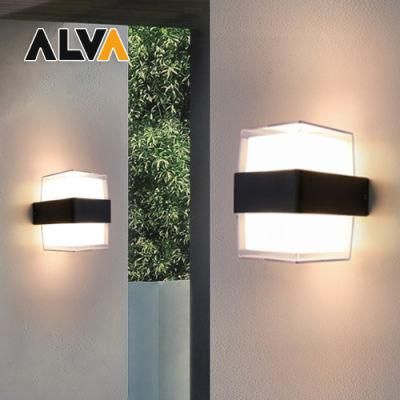 Square 2*7W LED Wall Light IP54 Outdoor Lamp CE Approved