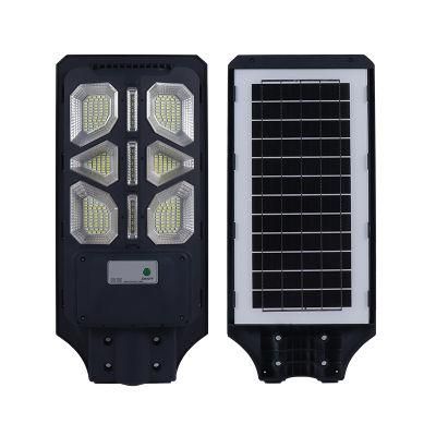 Solar Integrated Street Lamp Polycrystalline Silicon Solar Panel Radar Sensor and Light Control 100W Full Electric Lighting for 13 Hours