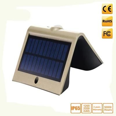 Solar Powered PIR Motion Sensor Security LED Wall Lamp