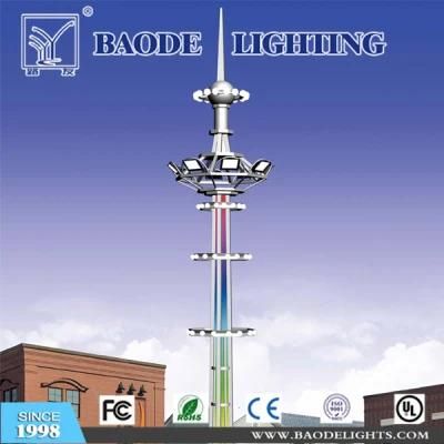 30/40/50m Q345 Steel Polygonal High Mast Lighting Pole
