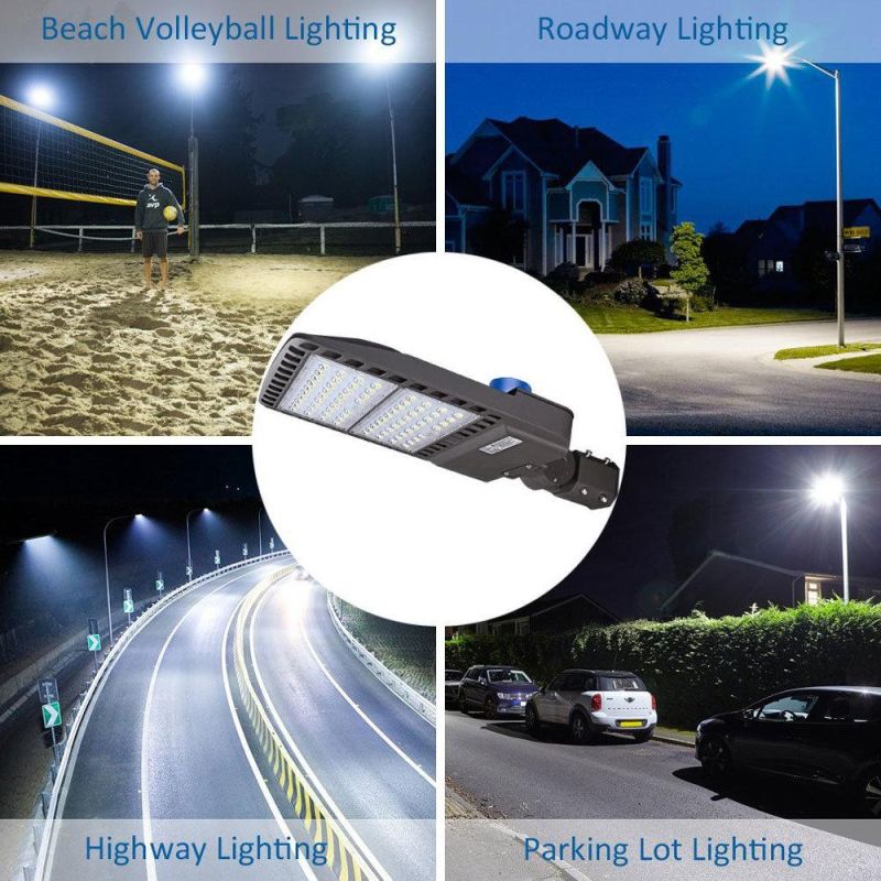 Motion Sensor Dusk to Dawn LED Street Light with Remote Control Waterproof for Parking Lot Stadium Garden Pathway