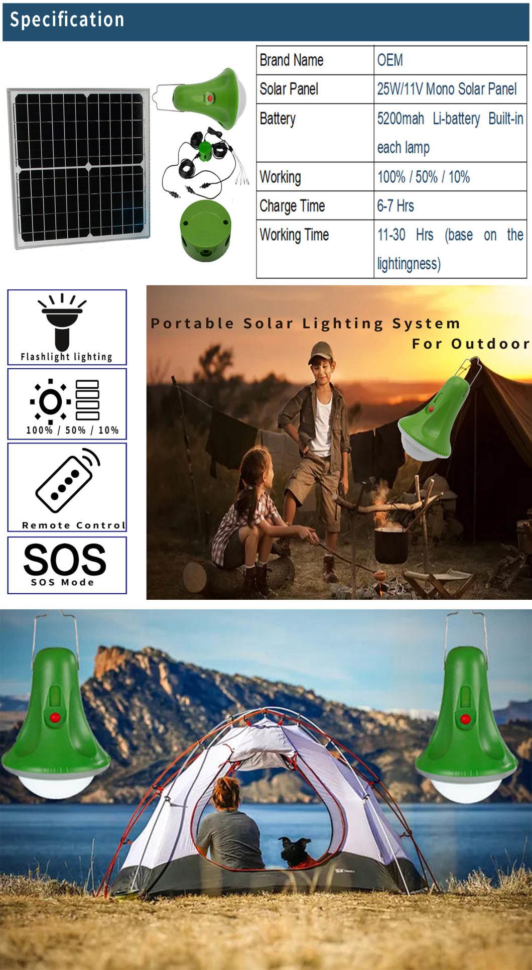 Global Sunrise Portable Solar Home Light with Power Display