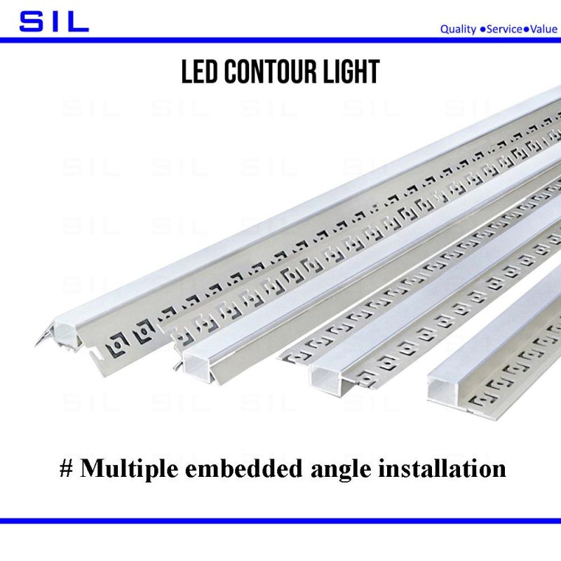 LED Linear Light 12W 24V Multiple Embedded Angle Installation LED Contour Light LED Wash Light
