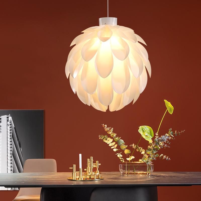 2022 Nordic Bedroom Chandelier Warm Romantic Creative Petal Pine Cone Restaurant Pendant Light