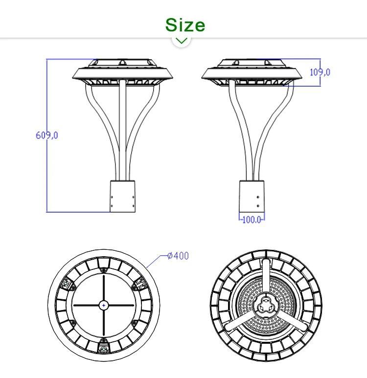180W IP66 Wholesale Aluminum Outdoor Landscape LED Garden Lighting