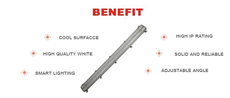 LED Triproof Light IP65 T8 Tube Fluorescent Linear Lamp Fixture 18W 36W