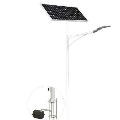 40W, 50W, 60W, 80W 100W Hot Sales High Lumens Solar LED Street Lighting System Control System Solar LED Street Light with Poles