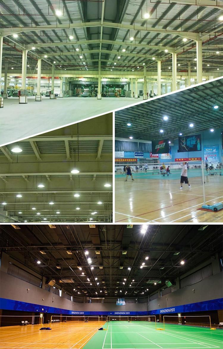 Bspro Outdoor Badminton Court Warehouse 300W Waterproof Commercial Lighting IP65 UFO LED Solar High Bay Light