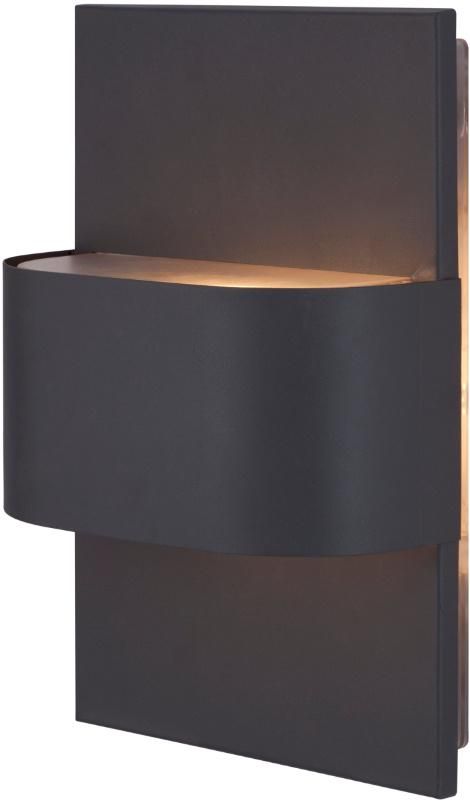 Modren Dusk to Dawn Wall Light Outside Wall Lantern up and Down Lights G9 Base Socket Fixtures Waterproof Outdoor Wall Lamps IP54 (Graphite & Frosted PC)