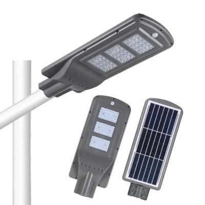 Ala Wholesale Green Energy All in One Integrated Lithium Battery LED Solar Street Light 60W