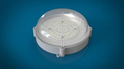 3000K -6000K IP65 5W 17W Outdoor Wall Round Daylight Plastic LED Bulkhead Light