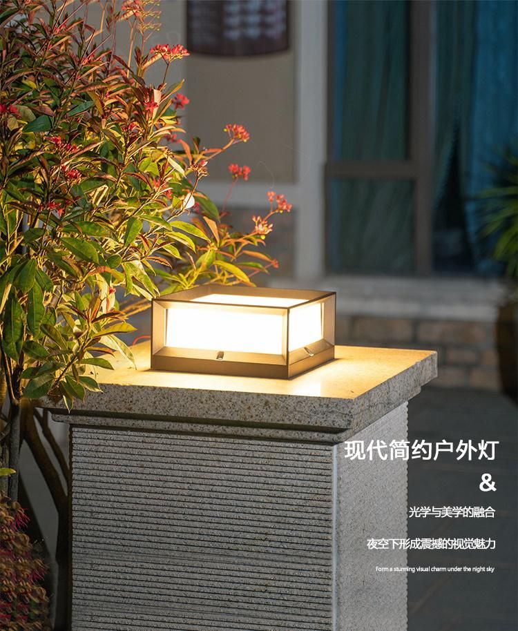 Outdoor Wall Lamp Post Head Lamp Dual-Use Waterproof Villa Staircase Landscape Lighting (WH-HR-21)