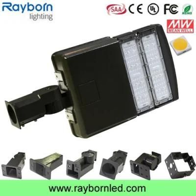 2019 High Lumen 140lm/W Adjustable Photocell Shoebox Lamp 50W 100W 120W 150W 180W 200W LED Street Light